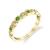 Modern Emerald Gemstone Wedding Band